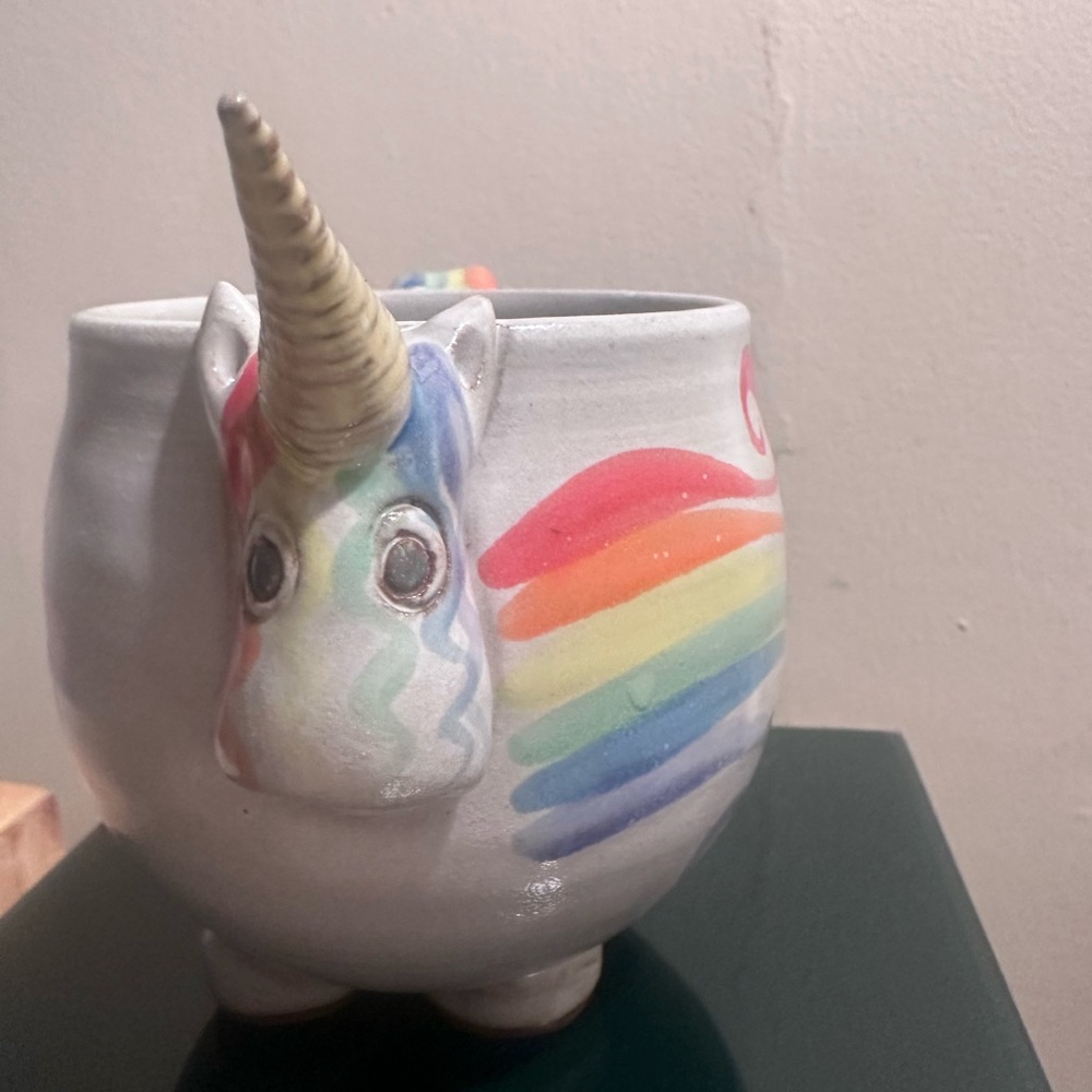 Mudworks USA Rainbow Unicorn Ceramic Mug